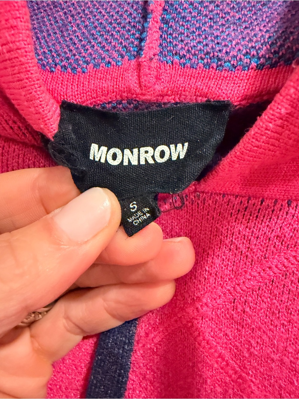 Monrow pink hoodie - Small - Picture 4 of 7